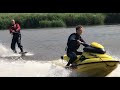 Wakeboard Fun behind a jetski - River Earn