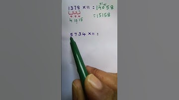 Multiply Any Number by 11 in Seconds | Easy Math Trick You Must Know! #shorts #multiplicationtrick