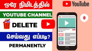 How to Delete Youtube Channel Permanently in Tamil | Youtube Channel Delete in Tamil | Mr Komaali