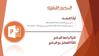 دليلك لتعلم برنامج  الـ PowerPoint 2013  من الصفر الى الاحتراف  الدرس الأول واجهة البرنامج