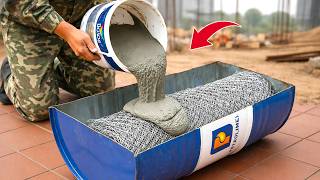 Millions of people don't know this! Pour cement onto wire mesh and the result shocks everyone