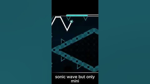 Sonic Wave Wave part but only mini wave #gd #geometrydash