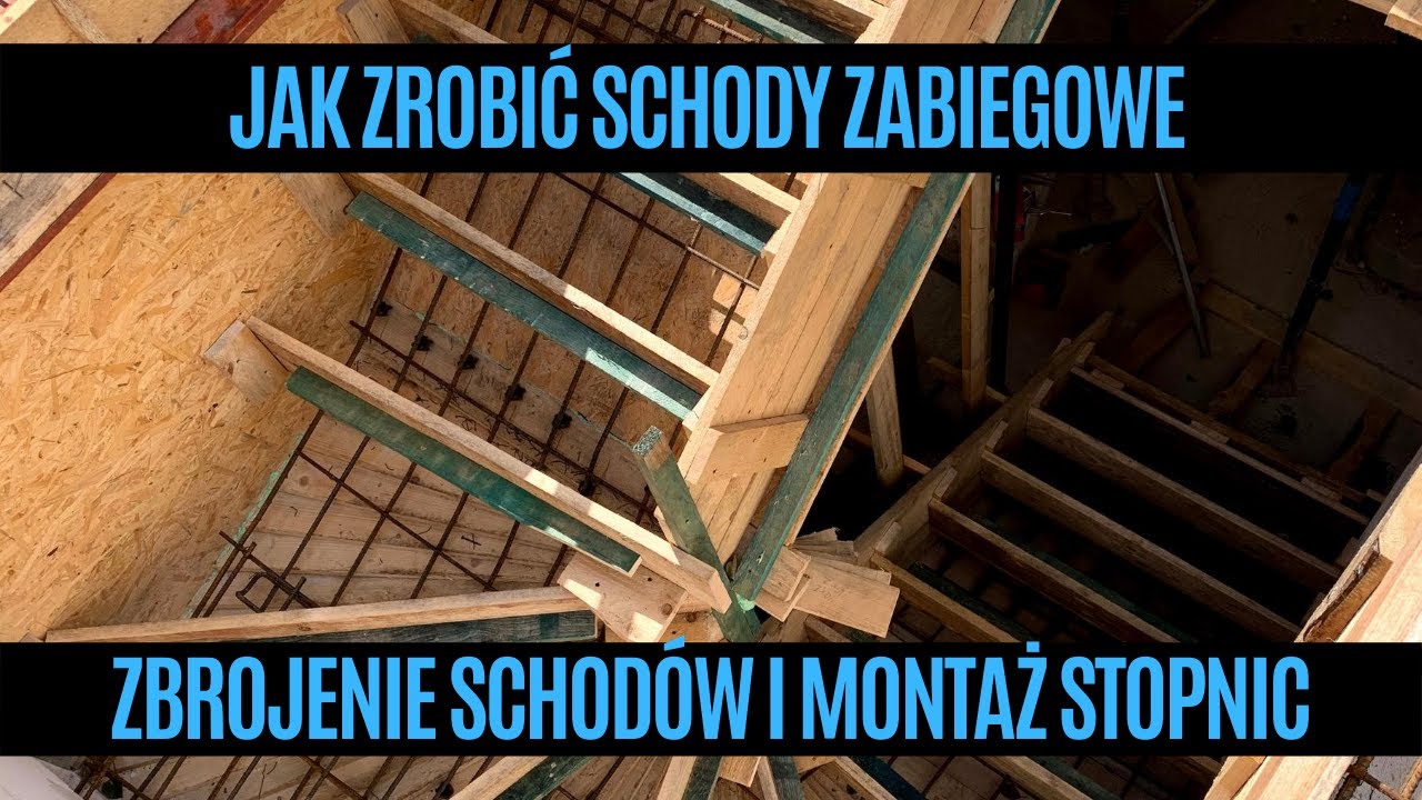 Jak Zrobic Schody Zabiegowe Zbrojenie Schodow I Montaz Stopnic Dzien Z Zycia Budowlanca 102 Youtube