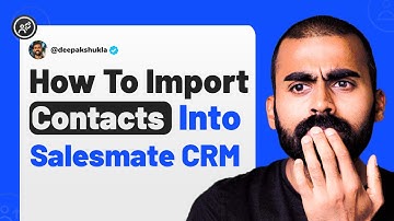 How To Import Contacts Into Salesmate CRM