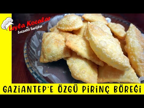 Gaziantep'e Özgü Puf Puf kabaran Pirinçli Börek I  Fıstıklı Börek  I  Çiğ Böreğin Kardeşi