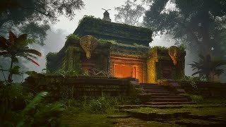 Welcome to the Rainy Jungle Ancient Temple ⛩🌧 Immersive Ambience Experience for Relax and Sleep