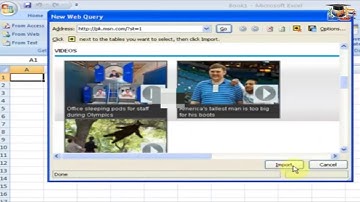 How to use External Data - Microsoft Excel 2010 in Urdu/Hindi