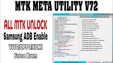 MTK META Utility V72 Tool Review | All MTK Force Brom Mode and Screen Lock Unlock Tool
