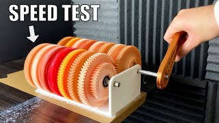 3D Printed Gearbox (Herringbone Gears)  Speed Test