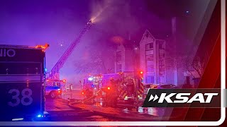 Several NE Side residents left without homes after two-alarm fire destroys 2 apartment buildings