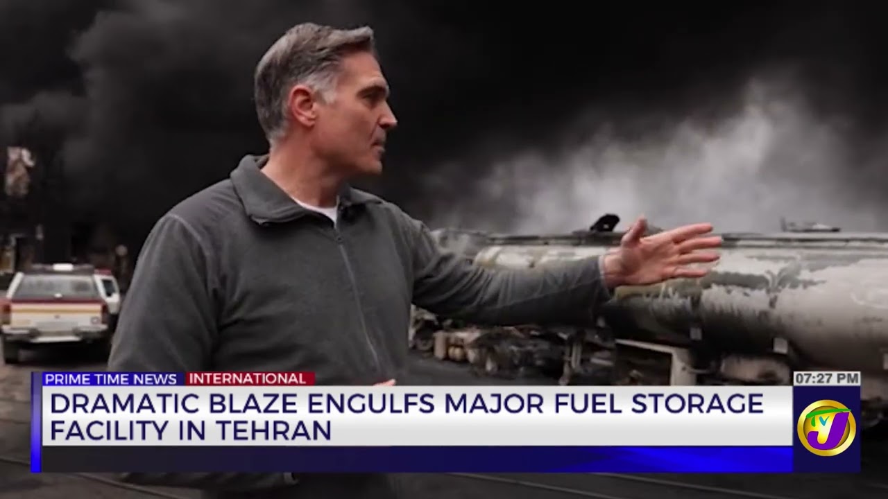 Dramatic Blaze Engulfs Major Fuel Storage Facility In Tehran  | TVJ News