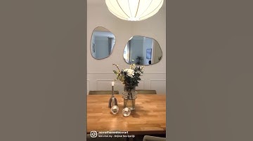 Irregular Mirror, Diy, Home Decor, Wall Decor, Decoration, Bathroom Decor ideas