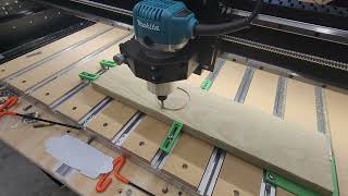 Shapeoko pro 5 4x4 cnc router test cut.