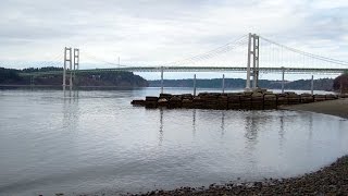 The Narrows Bridge in Tacoma, Washington - Free Stock Footage