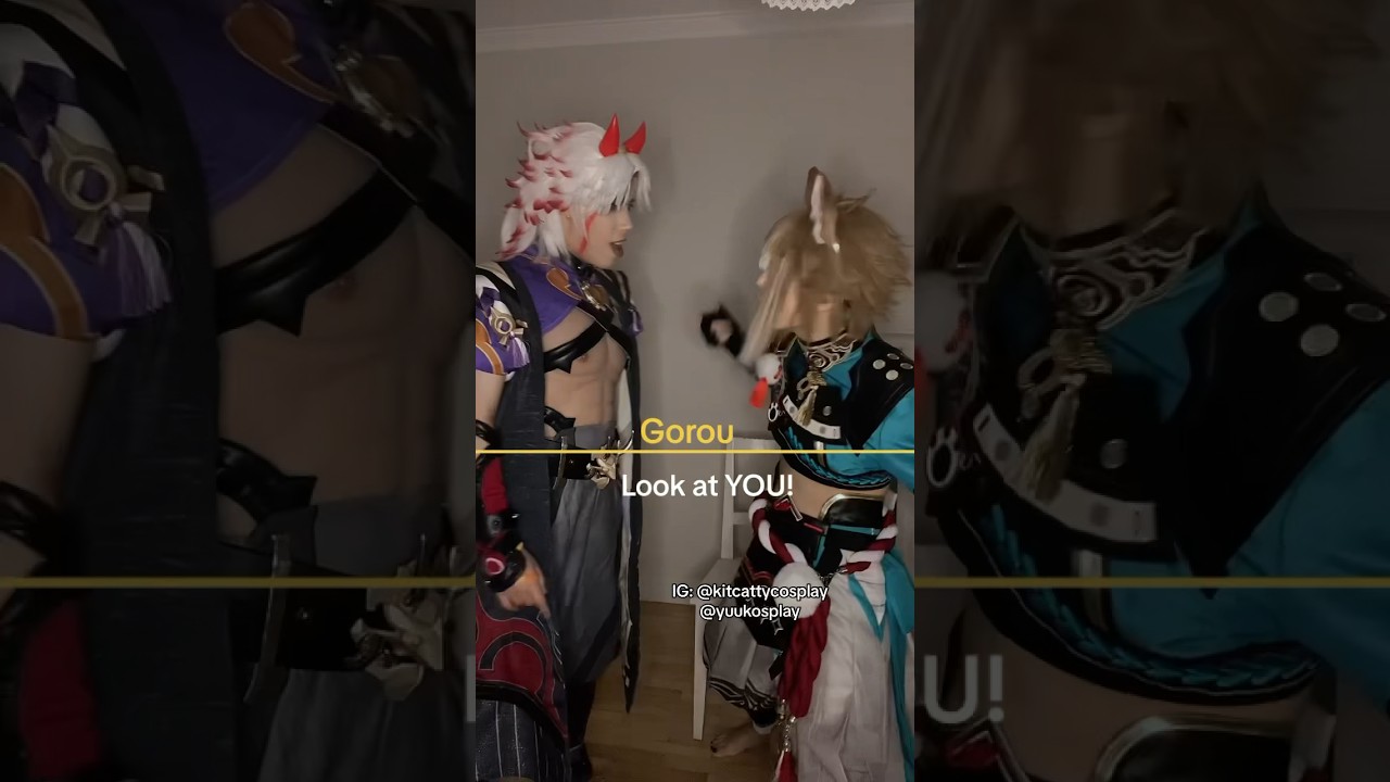 🧍🏼‍♀️ look at these 2 #cosplay #cosplayer #genshinimpact #genshin #genshinimpactcosplay #itto