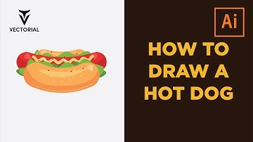 How to draw a Hot dog in Adobe Illustrator