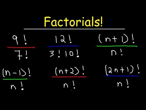 Video: Cum Se Calculează Factorial