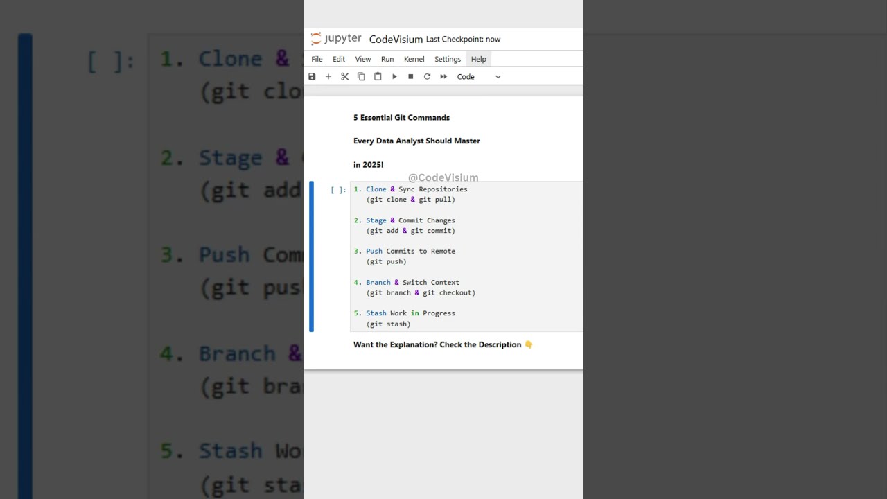  5 Essential Git Commands Every Data Analyst Should Master In 2025 DataAnalysis Version
