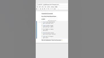 🚀 5 Essential Git Commands Every Data Analyst Should Master in 2025! #Git #DataAnalysis #Version