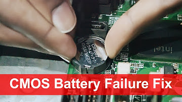How to solve The firmware has detected that a CMOS battery failure occurred | Tutorial