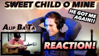 Alip Ba Ta - Sweet Child O Mine fingerstyle cover FIRST REACTION! HE GOT ME AGAIN!!