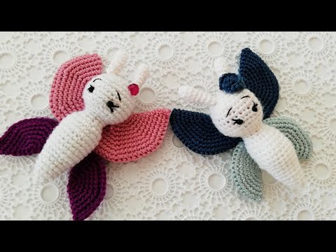 #amigurumi Kelebek 🦋 İster Çıngıraklı İster Sade ☺️ #amigurumiçıngırak