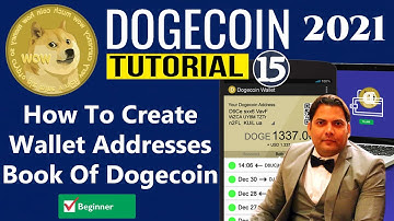 How To Create Wallet Addresses Book in Dogecoin Core Wallet | Crypto
