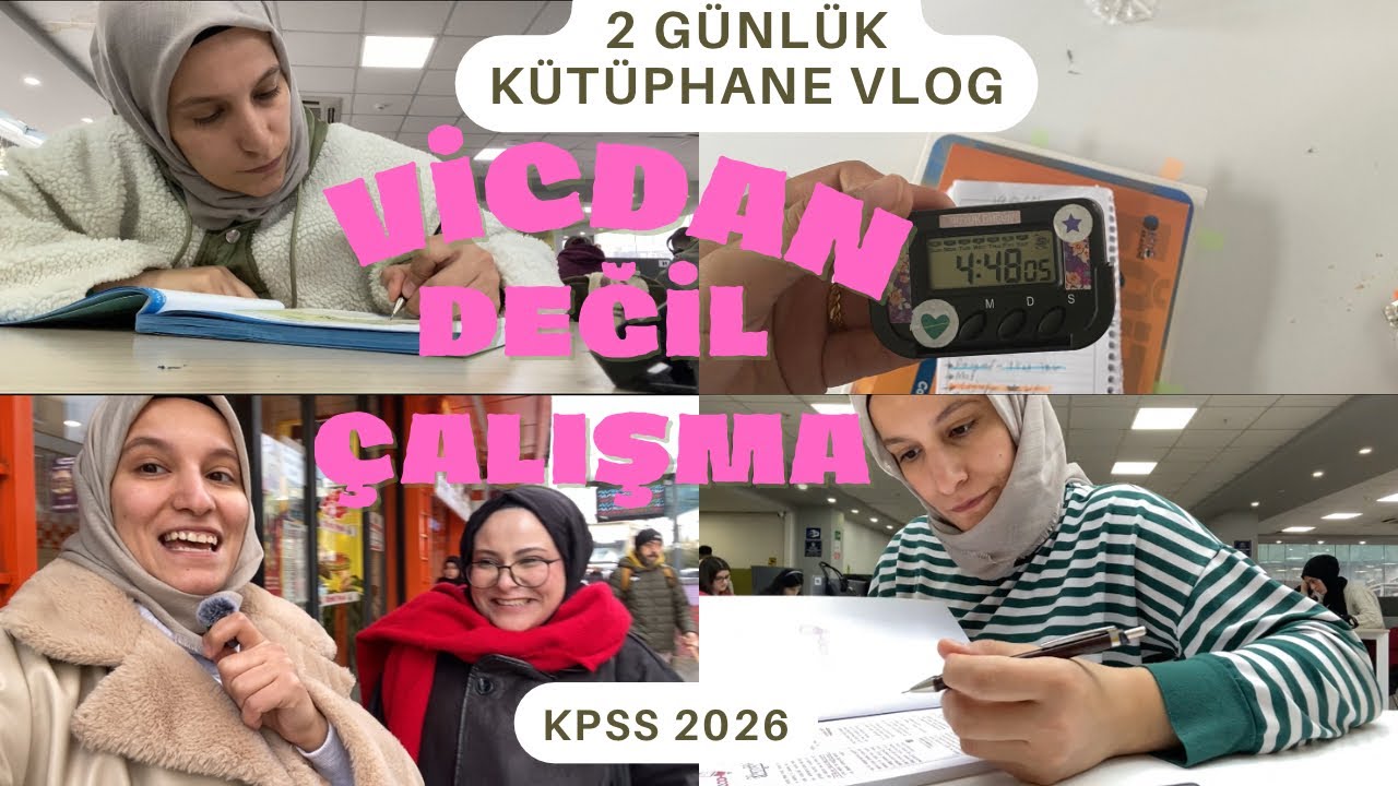 Matematik Çalışmıyoruz, Vicdan Yapıyoruz! | KPSS Kütüphane Vlog