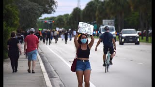 Protest in Boca Raton Monday
