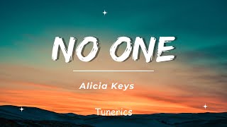Alicia Keys - No One (Lyrics Video) @Tunerics