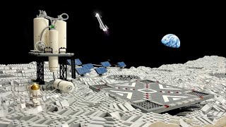 Rocket Landing-Pad and Fuel Station - LEGO Moon Base - Episode 2.