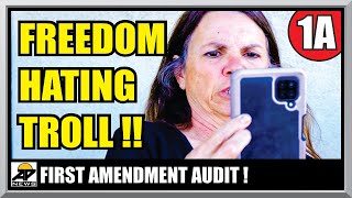 FIRESTARTER KAREN GETS BURNED !! Yuma Arizona Post Office - First Amendment Audit - Amagansett Press