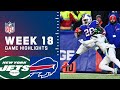 Jets vs. Bills Week 18 Highlights | NFL 2021