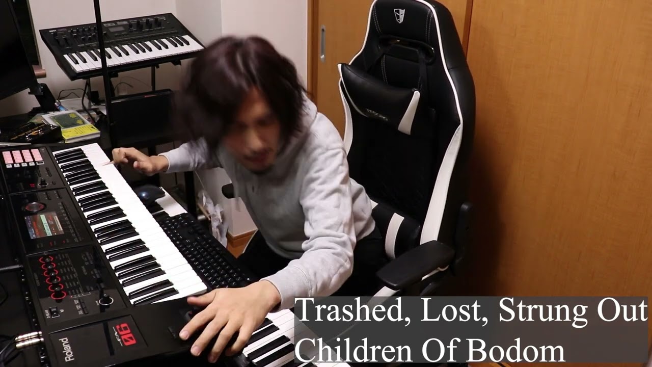 【俯瞰視点&譜面あり】Trashed, Lost, Strung Out(Children Of Bodom)シンセソロ