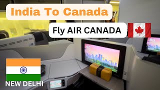 India to Canada: My First Flight experience | AirCanada  Direct Flight vlog 2022| Complete Info