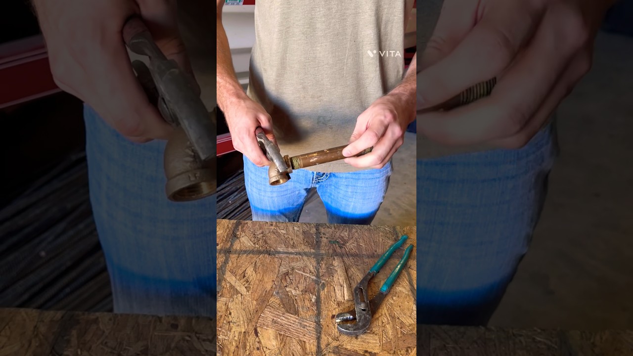 How to properly unthread a fitting from a nipple. 