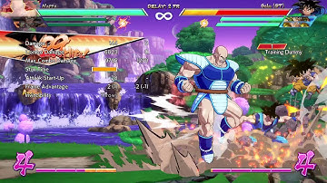 Dragon Ball FighterZ - Nappa/Tien/Base Goku 0-bar start meter positive sparking ToD combo