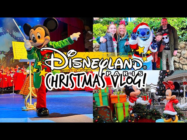 CHRISTMAS IN DISNEYLAND PARIS VLOG! Parade! Shows! Meeting Santa Claus & More! 🎄