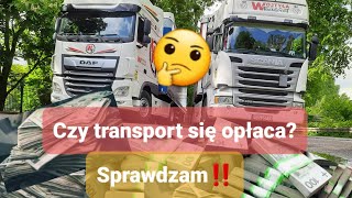 Czy TRANSPORT się opłaca? Sprawdzam...| Miesięczny koszt utrzymania zestawu😲