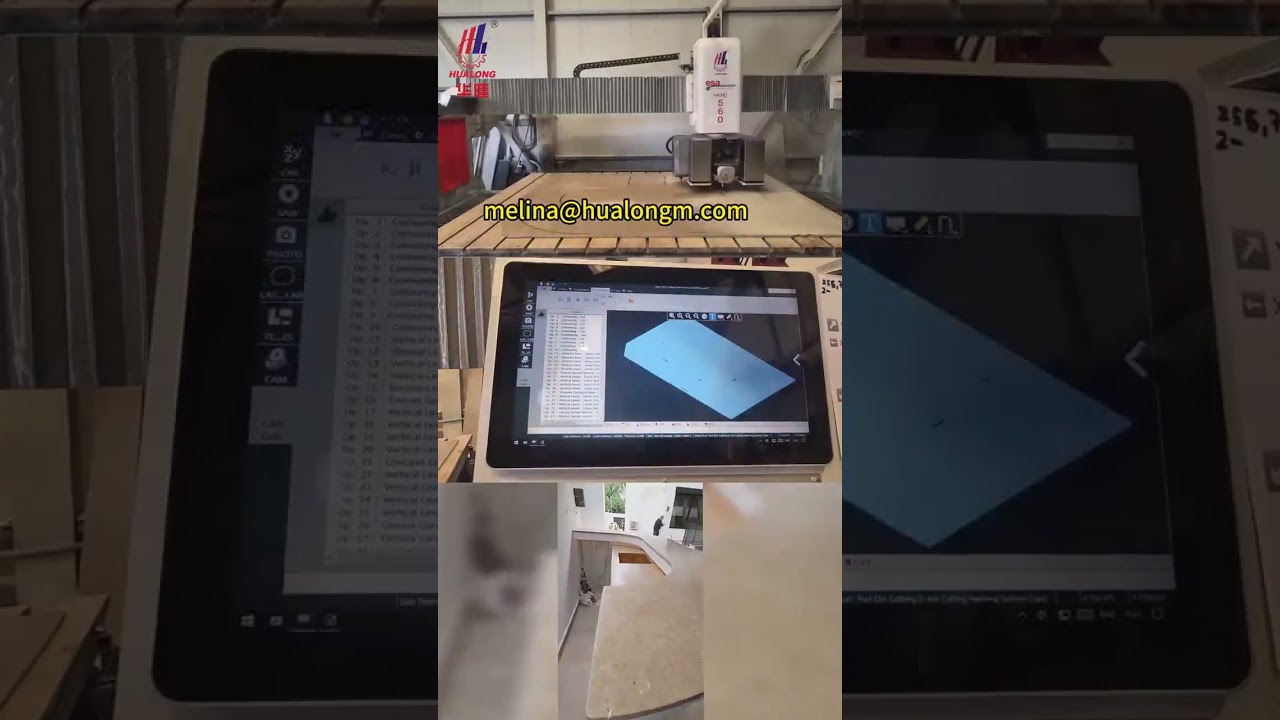 Hualong Machinery 5 axis cnc bridge saw 