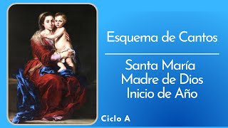 Video thumbnail of "Esquema de Cantos Santa María Madre de Dios (1ero Año Nuevo) / Ciclo A"