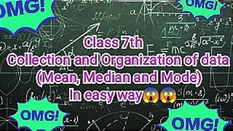 Class 7th R.S Aggarwal Maths Ch-21 Collection and Organization of Data(Mean, Median and Mode)