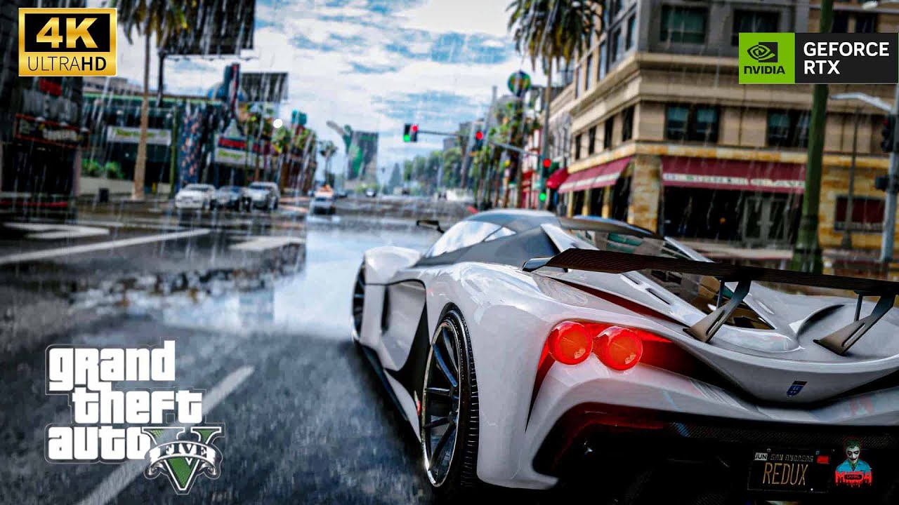 Grand Theft Auto 5 4K Graphics Gameplay (4K HDRI 30 fps ) HD