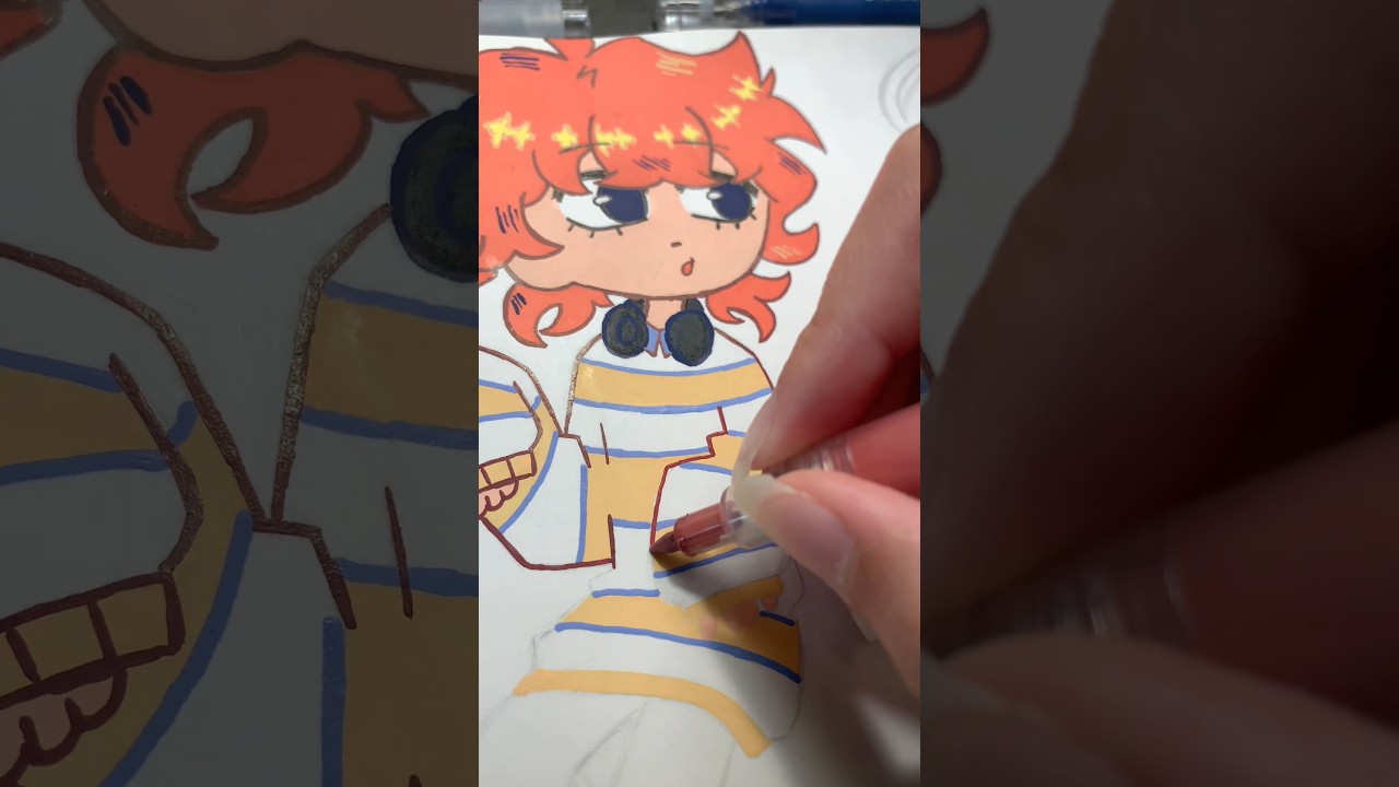 quick doodle and also yummy colors😋