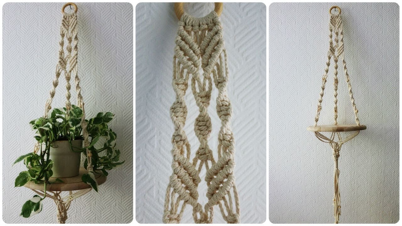 Makramee Blumenampel 4 Diy Macrame Plant Hanger Eng Sub Youtube