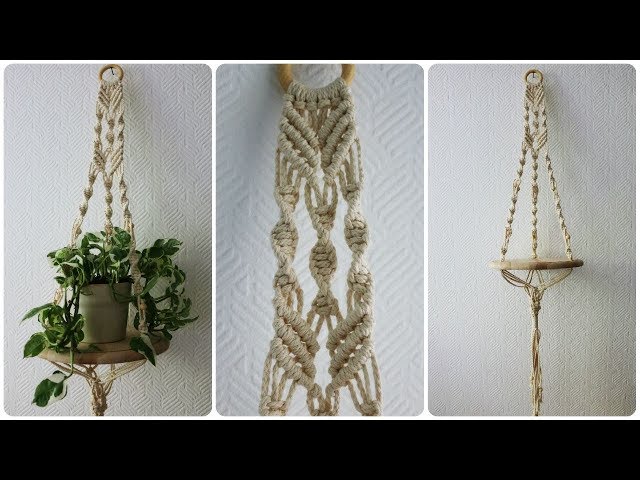 Makramee Blumenampel 4 * DIY * Macrame Plant Hanger [eng sub]