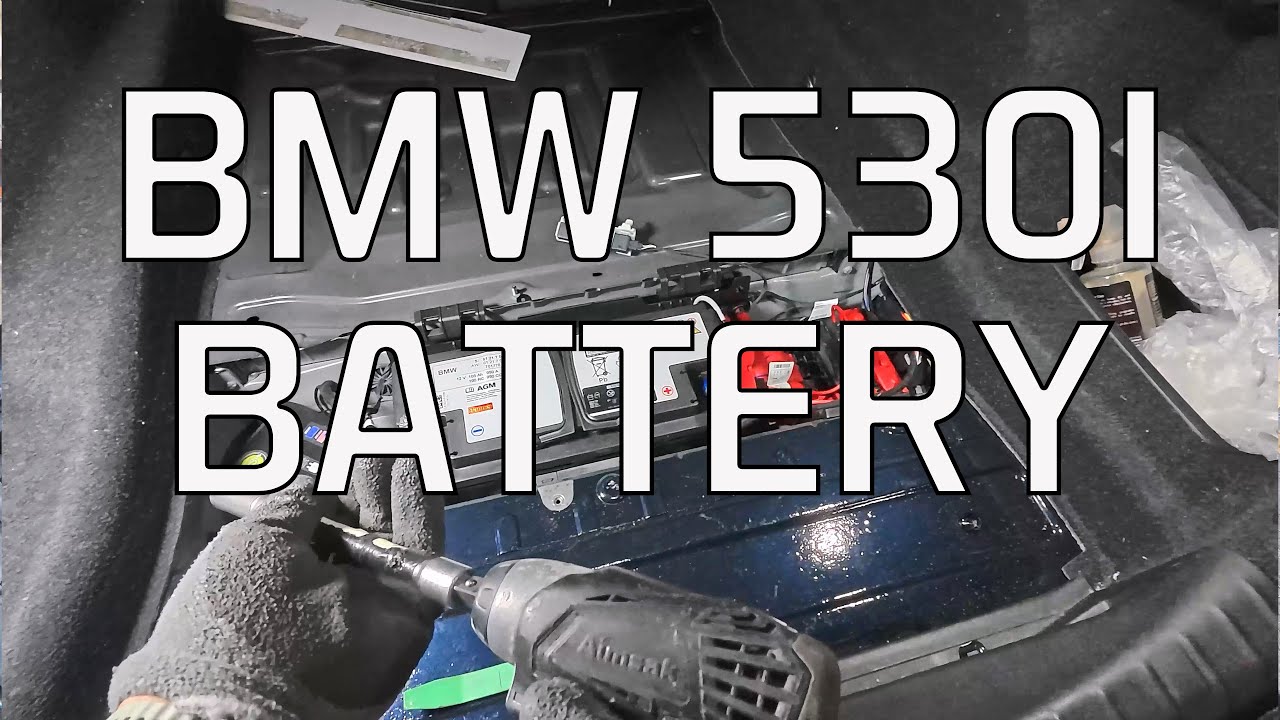 BMW 530I 배터리 교체방법 및 밧데리 규격 확인하세요 HOW TO REPLACE BATTERY FOR BMW 530I ...