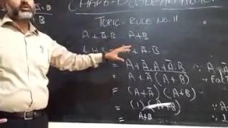 Boolean algebra rule:11 (class 9th) Computer