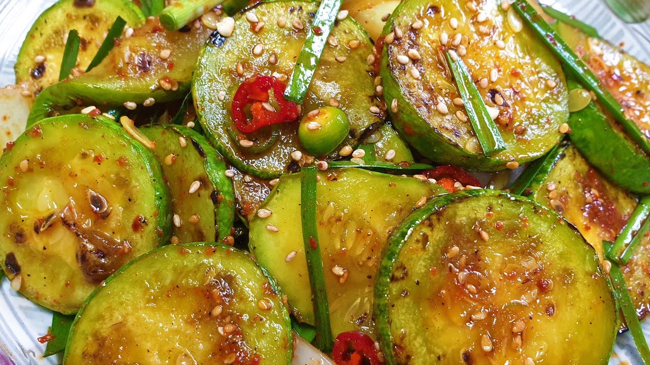 구운 애호박 양념무침