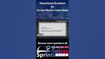 Scrum Master - SM Interview Question 94 of 200 #scrummasterinterview #scrummaster #agileinterview